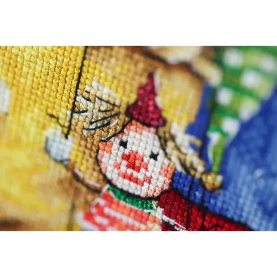 Cross stitch kit "Clown Bears" 24.3 x 29.3 cm S/VK097