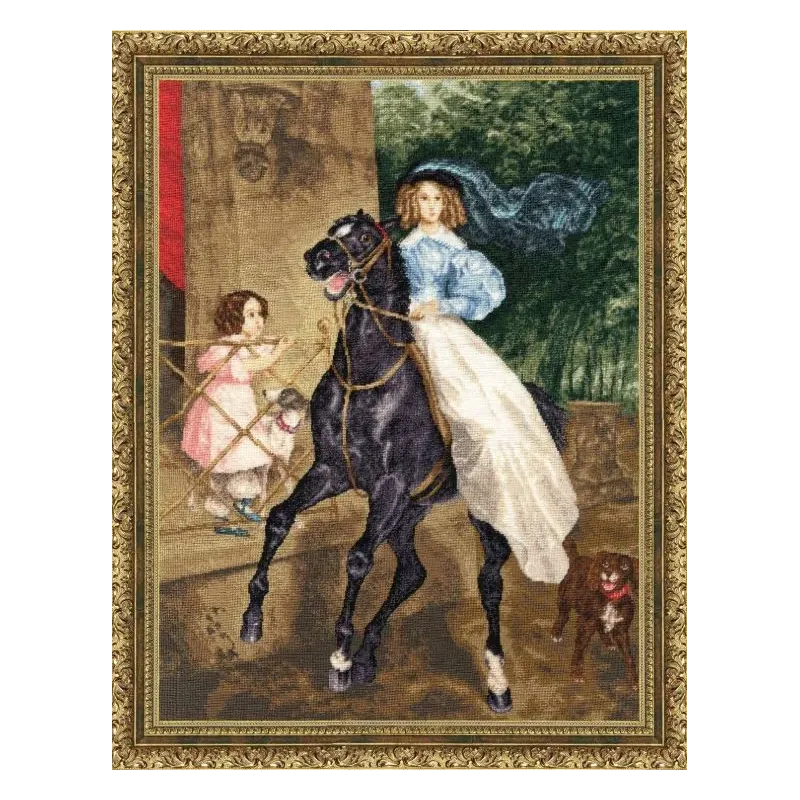 Cross stitch kit "Rider" 24.5 x 32.5 cm S/KR006