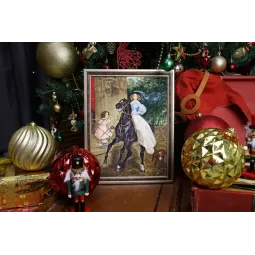 Cross stitch kit "Rider" 24.5 x 32.5 cm S/KR006