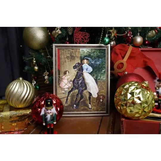 Cross stitch kit "Rider" 24.5 x 32.5 cm S/KR006