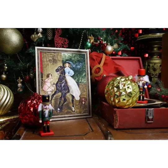 Cross stitch kit "Rider" 24.5 x 32.5 cm S/KR006