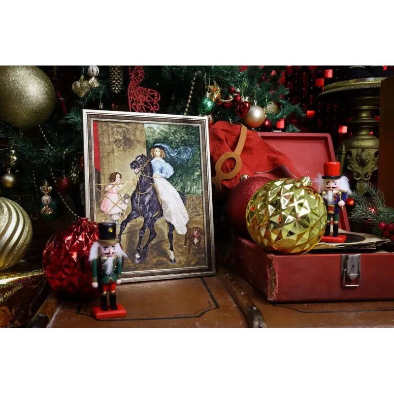 Cross stitch kit "Rider" 24.5 x 32.5 cm S/KR006