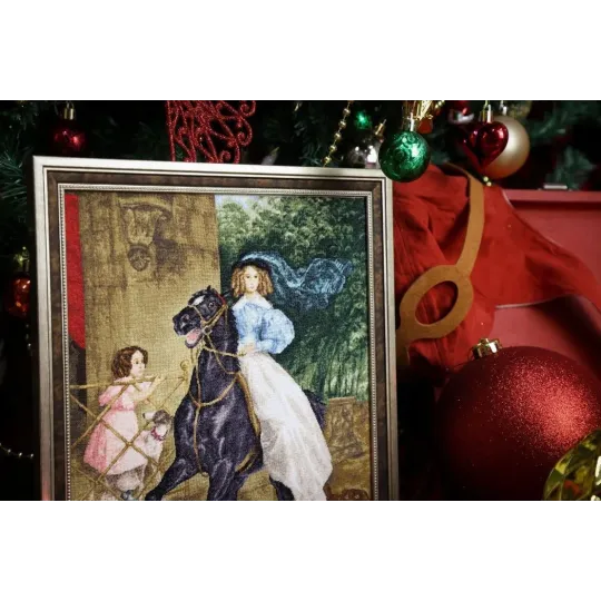 Kreuzstich-Set "Reiter" 24,5 x 32,5 cm S/KR006