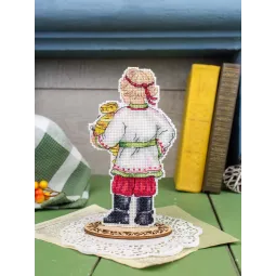 Набор для вышивания крестом "Праздничный самовар" 17*9 см SR-1357