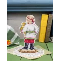 Kryželių siuvinėjimo rinkinys "Šventinis samovaras" 17*9 cm SR-1357