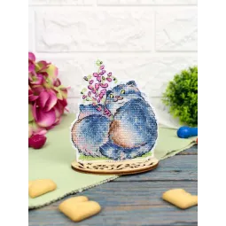 Набор для вышивания крестиком "Милая пара" 11*9 см SR-1352