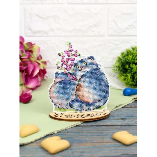 Siuvinėjimo kryželiu rinkinys "Saldus pora" 11*9 cm SR-1352