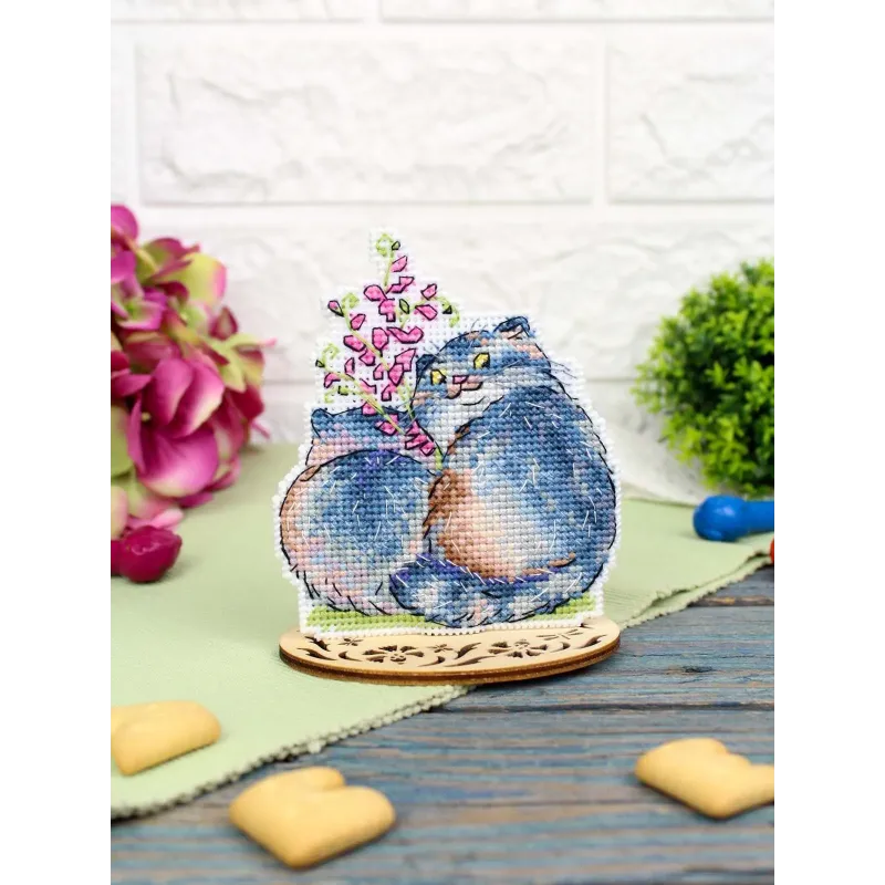Siuvinėjimo kryželiu rinkinys "Saldus pora" 11*9 cm SR-1352