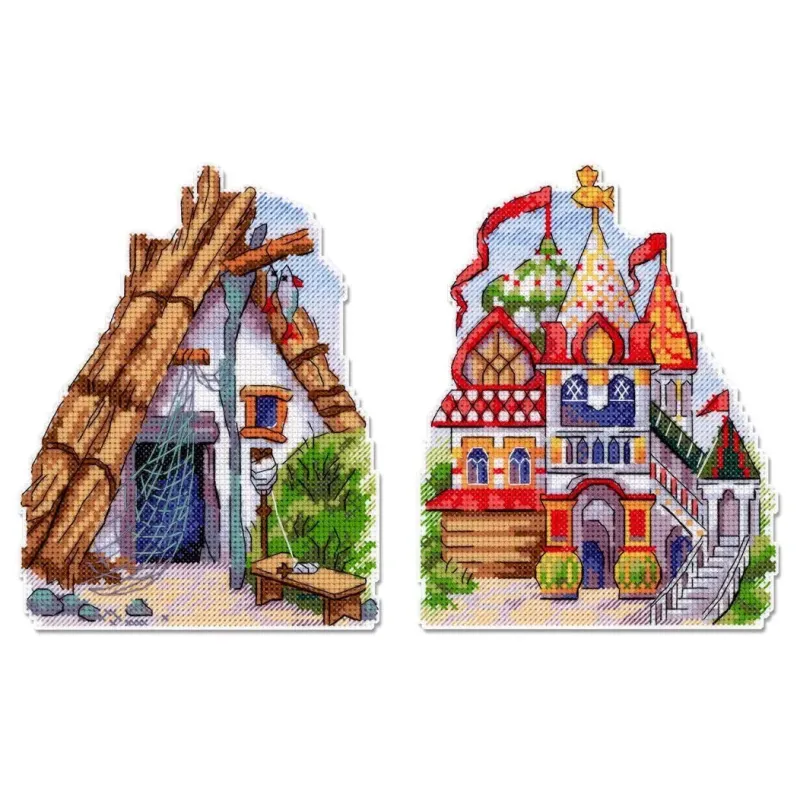 Cross stitch kit "Fairytale hut" 16*13 cm SR-1333