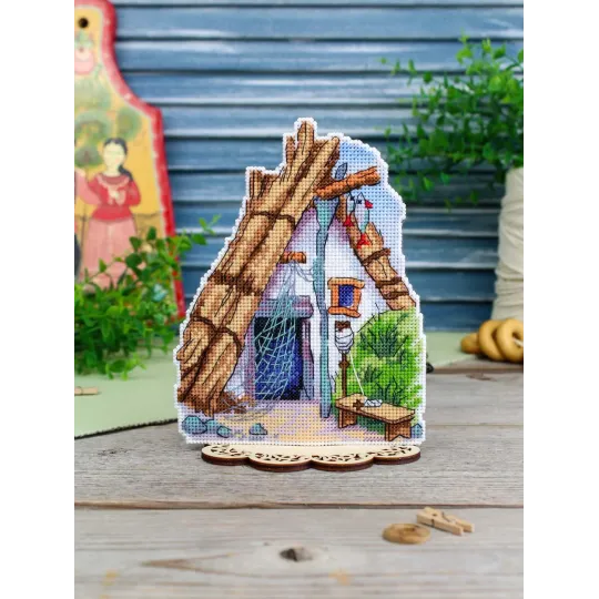 Kreuzstich-Set "Märchenhütte" 16*13 cm SR-1333