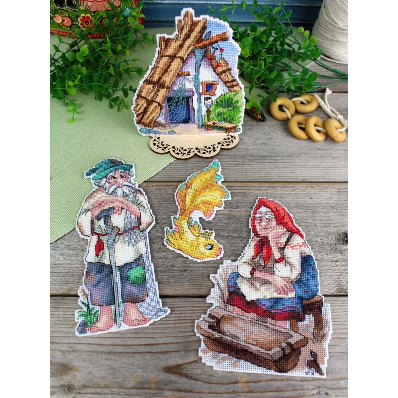 Cross stitch kit "Fairytale hut" 16*13 cm SR-1333