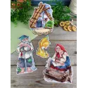 Kreuzstich-Set "Märchenhütte" 16*13 cm SR-1333