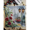 Kreuzstich-Set "Morgenstraßenbahn" 24,5 x 27 cm SANU-11