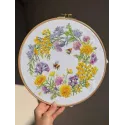 Cross stitch kit "Field wreath" 24,5х 24,5 cm SANP-77