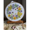 Cross stitch kit "Field wreath" 24,5х 24,5 cm SANP-77