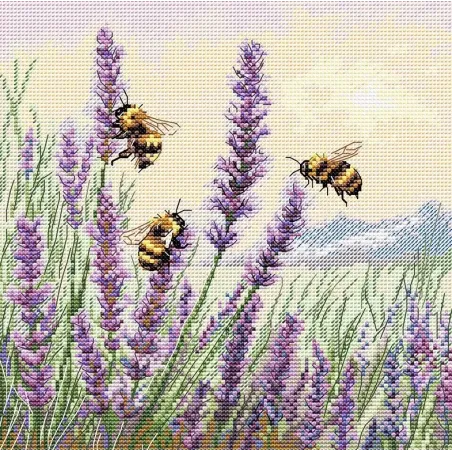 Kreuzstich-Set "Sommerlied" 18,5 x 18,5 cm SANL-27