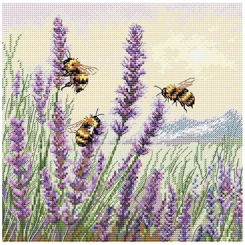 Kreuzstich-Set "Sommerlied" 18,5 x 18,5 cm SANL-27