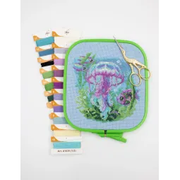 Набор для вышивания крестиком "Малыш Медуза" 15x15 см SRA1039