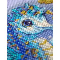 Набор для вышивания крестиком "Морской конек" 15x15 см SRA1038