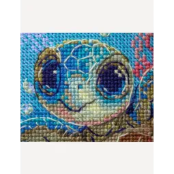 Cross Stitch Kit "Baby Sea Turtle" 15x15 SRA1037