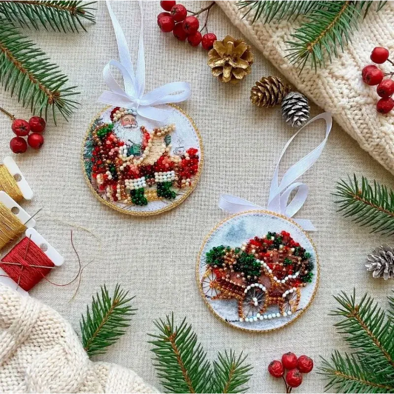 Decoration kit "Sleigh of Santa" 13.2х6.6 cm AABT-064