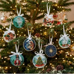 Набор для декора "Сани Санты" 13,2х6,6 см AABT-064