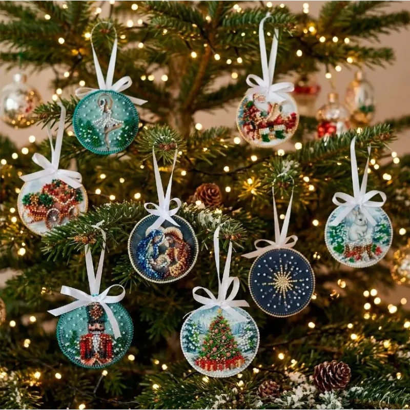 Kit de décoration "Traîneau du Père Noël" 13.2х6.6 cm AABT-064