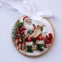 Kit de décoration "Traîneau du Père Noël" 13.2х6.6 cm AABT-064