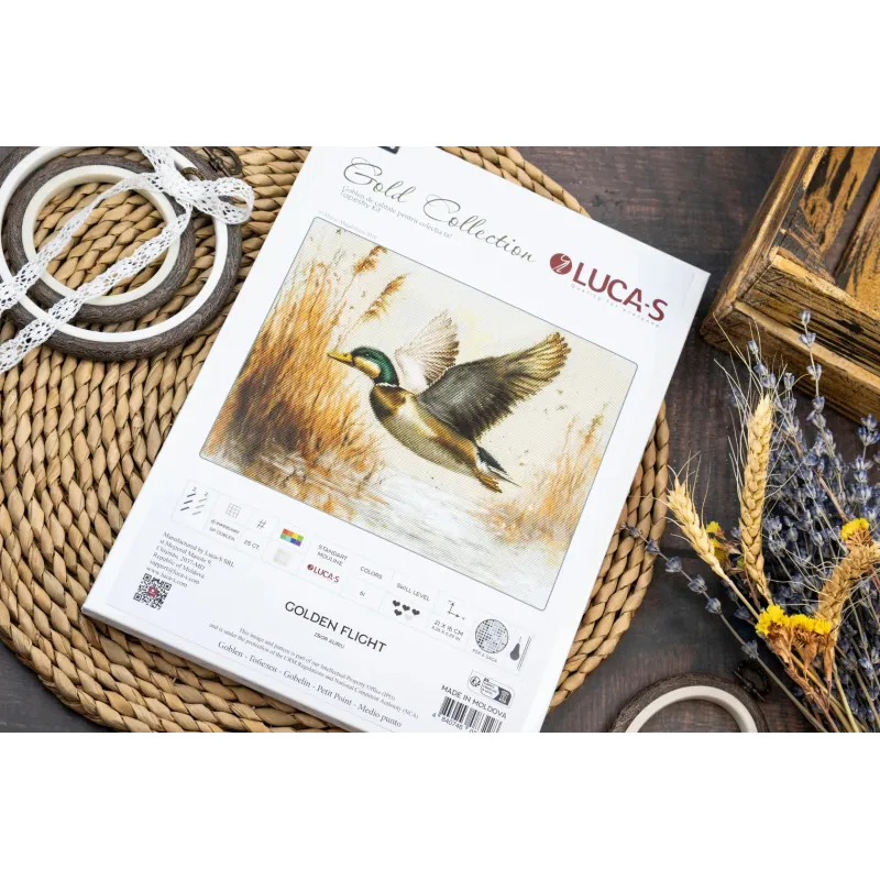 Kreuzstich-Set "Petit Point Kit Golden Flight" 21 x 16 cm SG730