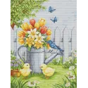 Cross Stitch Kit  Easter Harmony 24x32cm SBU5106