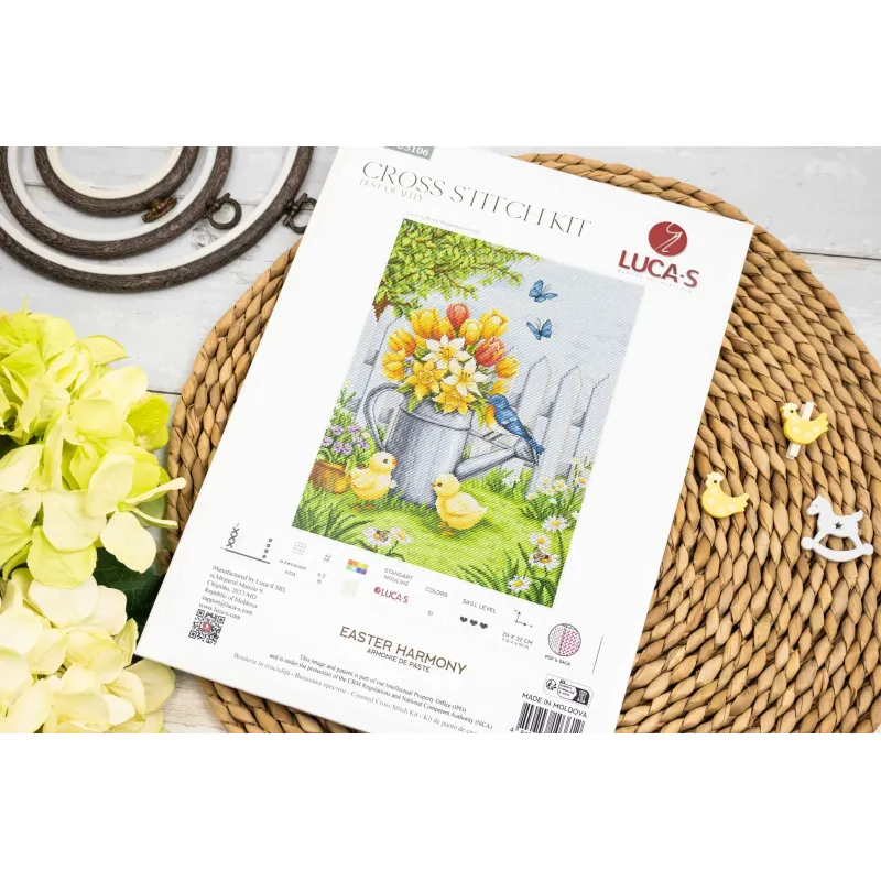 Cross Stitch Kit  Easter Harmony 24x32cm SBU5106