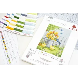 Cross Stitch Kit "Easter Harmony" 24 x 32 cm SBU5106