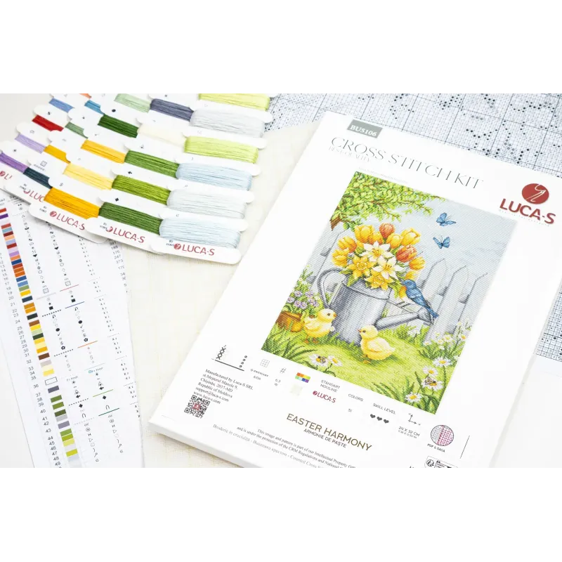 Cross Stitch Kit "Easter Harmony" 24 x 32 cm SBU5106