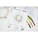 Cross Stitch Kit with Hoop Included "Spring hum" 10x10 cm SBC109
