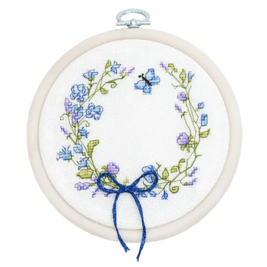 Cross Stitch Kit with Hoop Included "Spring Rebirth" 11x10 cm SBC108