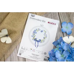 Kreuzstich-Set mit Stickrahmen "Frühlingswiedergeburt" 11x10 cm SBC108