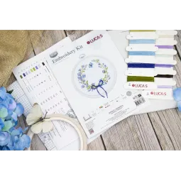 Cross Stitch Kit with Hoop Included "Spring Rebirth" 11x10 cm SBC108