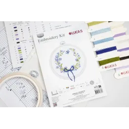 Cross Stitch Kit with Hoop Included "Spring Rebirth" 11x10 cm SBC108