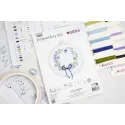 Cross Stitch Kit with Hoop Included "Spring Rebirth" 11x10 cm SBC108