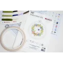 Cross Stitch Kit with Hoop Included "In the Harmony of Spring" 11x10cm SBC107