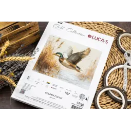Cross Stitch Kit "Golden Flight" 33 x 25 cm SB730