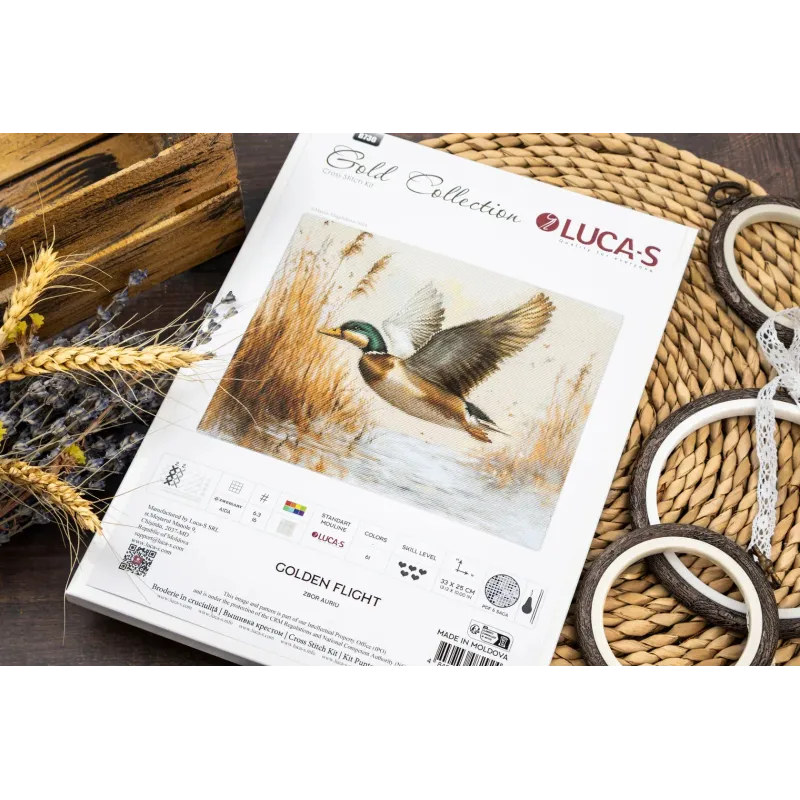 Kit Point de Croix "Golden Flight" 33 x 25 cm SB730