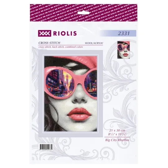 Kit de point de croix "Rythme de la Grande Ville" 21x30 cm SR2331