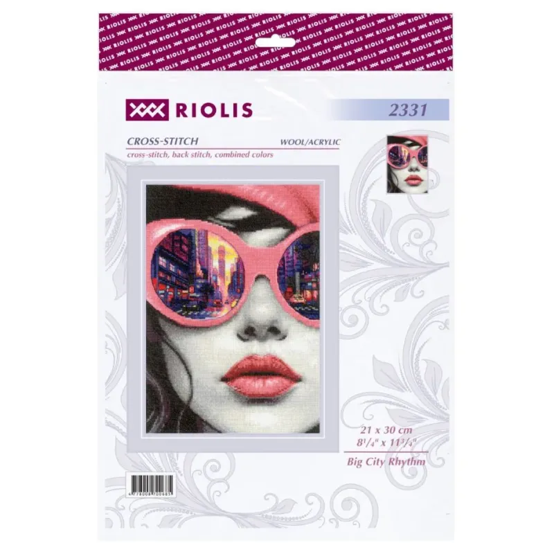 Kreuzstich-Set "Rhythmus der Großstadt" 21x30 cm SR2331