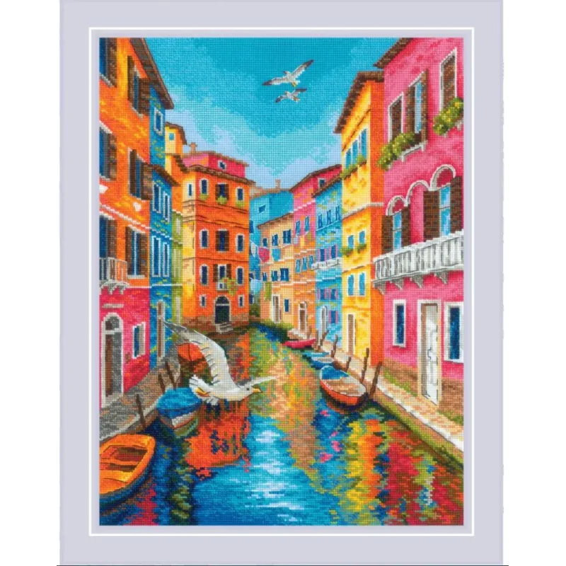 Kreuzstich-Set "Wo das Meer beginnt" 30x40 cm SR2327