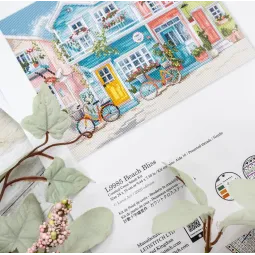 Набор для вышивания крестиком "Пляжное блаженство" 24 x 19 см SLETIL9985