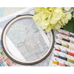 Cross stitch kit "Beach Bliss" 24 x 19 cm SLETIL9985