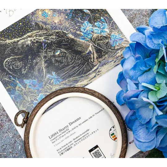Cross stitch kit "Starry Dreams" 37 x 27 cm SLETIL9984