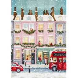 Kreuzstich-Set "London Winter" 19x27 cm SLETIL9983