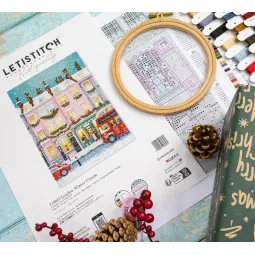 Набор для вышивания крестиком "Лондонская зима" 19x27 см SLETIL9983